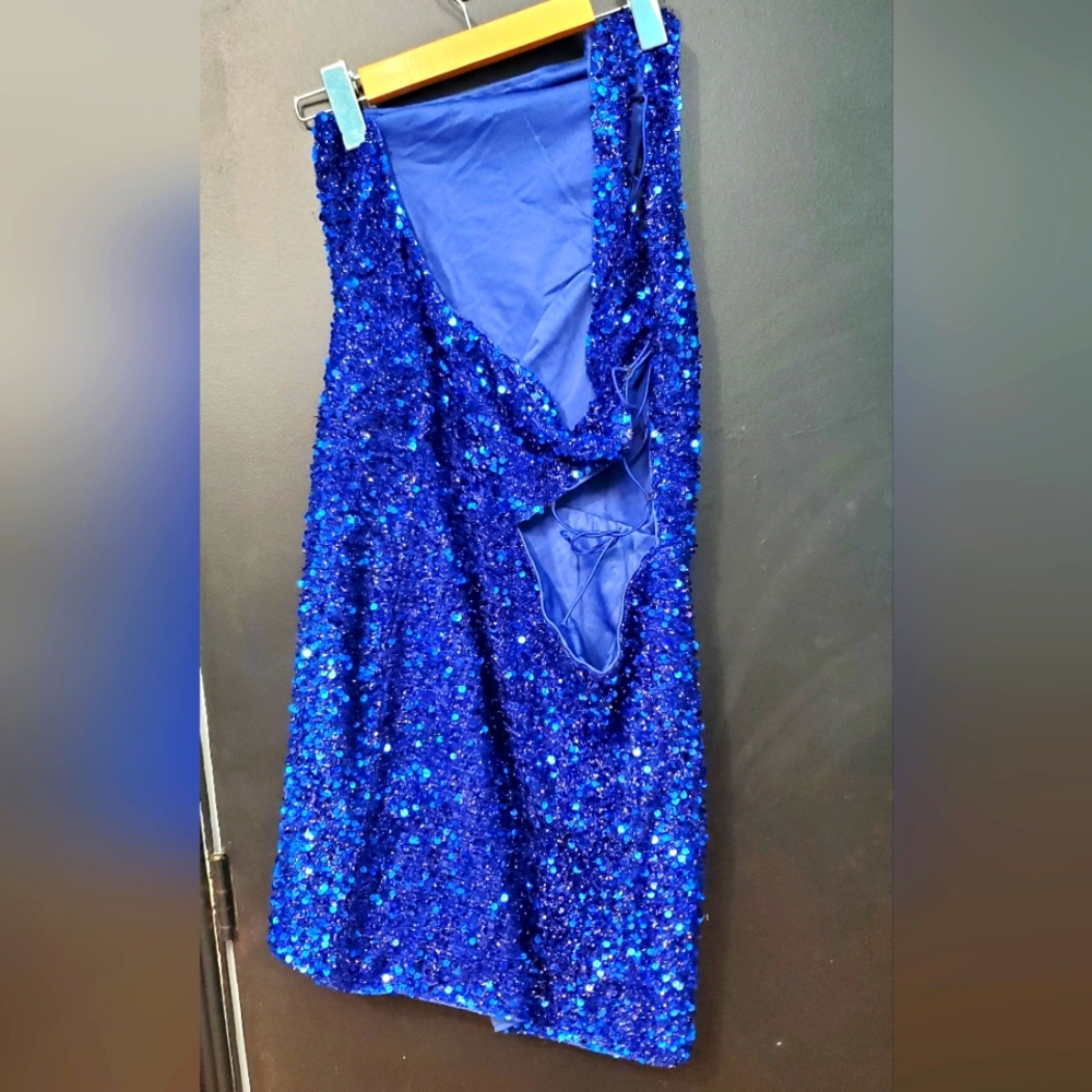 SHEIN Sparkly Sequin Off Shoulder Dress